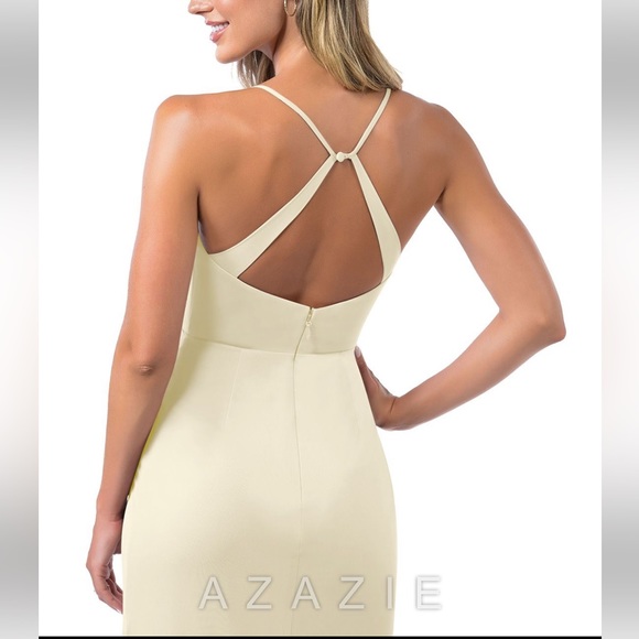 Azazie Kalea Dress,  size A4, Champamge - Picture 4 of 9
